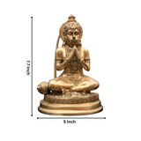 Hanuman Statue in Namaskar Mudra showing height size and proportions.
