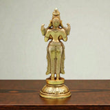 Brass Deep Lakshmi Statue 8 inch