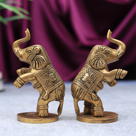 Elephant Jumping Pair For Decor