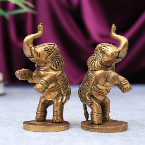 Elephant Jumping Pair For Decor