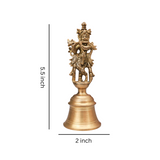 Krishna With flute On Bell