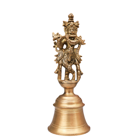 Krishna With flute On Bell