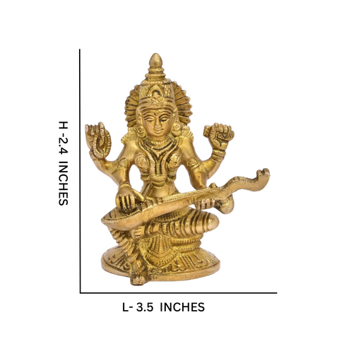 Vidyavati,saraswati,vanda devi,Saraswati Mata,Brahmani,Hansvahini,Brass Goddess Saraswati Sitting