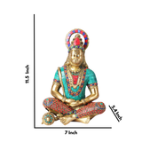 Close-up of Lord Hanuman ji face in dhyan mudra showing intricate mosaic work and peaceful detailed viewexpression