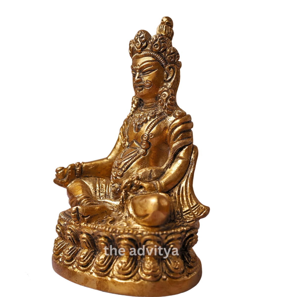 Left side angle of the Sitting Lord Kuber Idol.