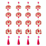 Lotus Jhaalar for Wall Hanging Pack of - 4