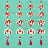 Lotus Jhaalar for Wall Hanging Pack of - 4