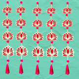 Lotus Jhaalar for Wall Hanging Pack of - 5