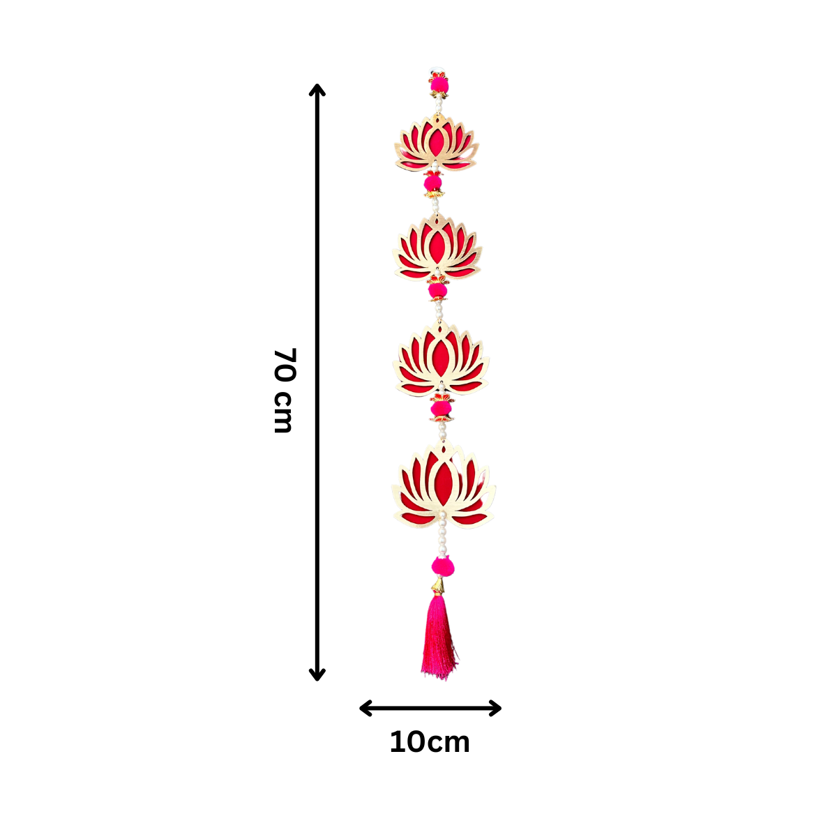 Lotus Jhaalar for Wall Hanging Pack of - 6
