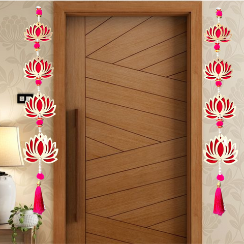 Lotus Jhaalar for Wall Hanging Pack of - 2