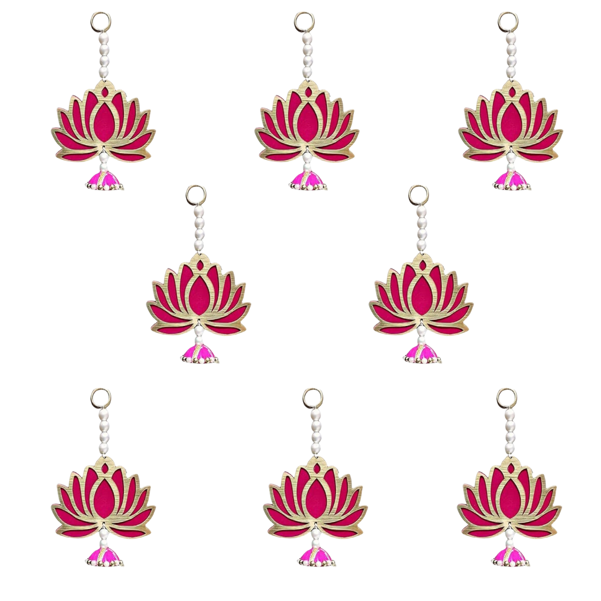 Lotus Wall Hanging Pack of - 8