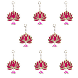 Lotus Wall Hanging Pack of - 8