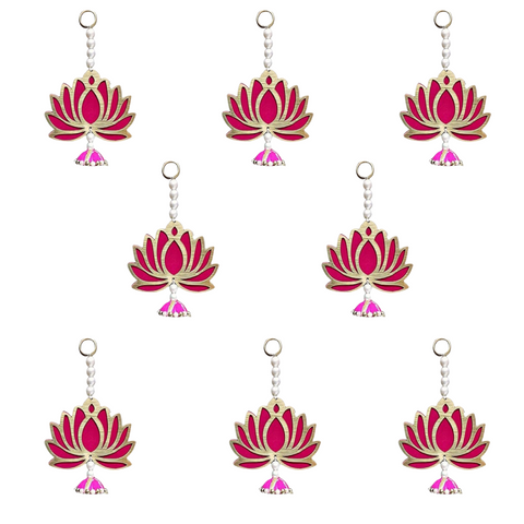 Lotus Wall Hanging Pack of - 8