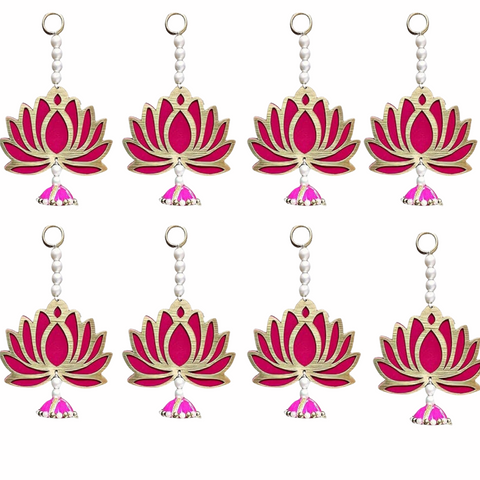 Lotus Wall Hanging Pack of - 8