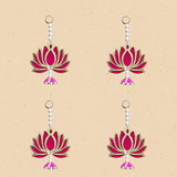 Lotus Wall Hanging Pack of - 4
