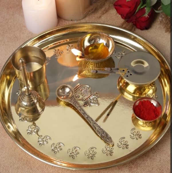 Brass Pooja Thali