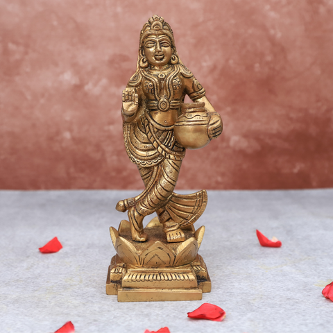 Handcrafted Brass Radha Krishna idol