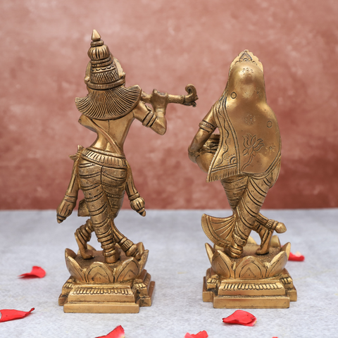 Handcrafted Brass Radha Krishna idol