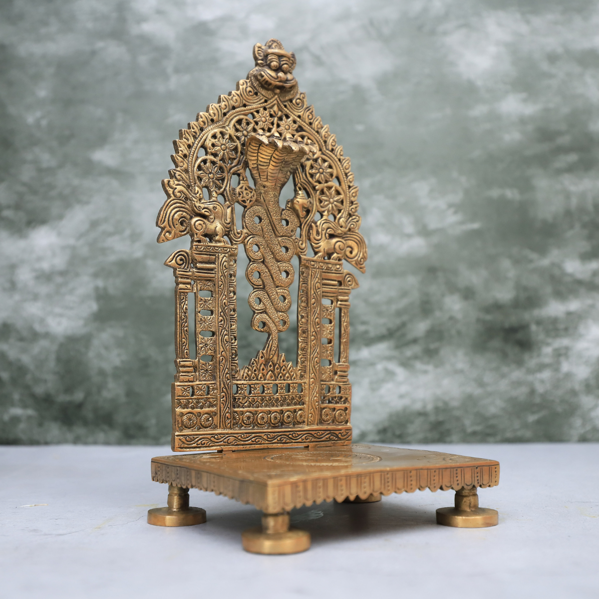 Brass Naga Throne Singhasan