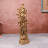 Brass Detailed Radha Krishna Idol