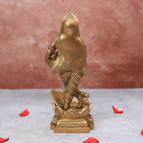 Handcrafted Brass Radha Krishna idol