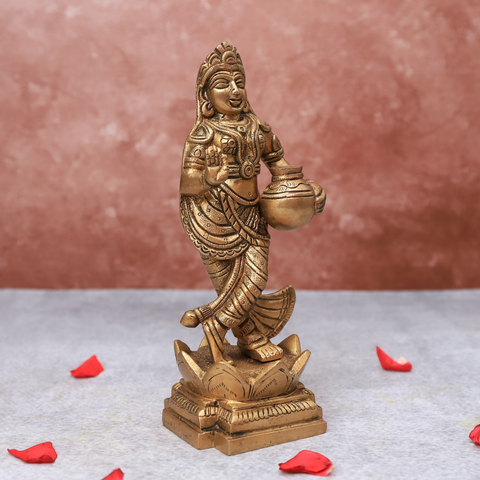 Handcrafted Brass Radha Krishna idol