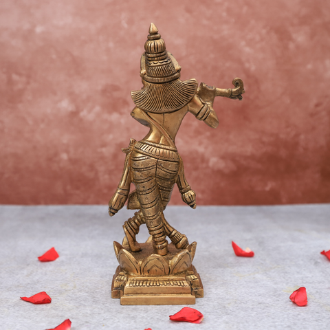 Handcrafted Brass Radha Krishna idol