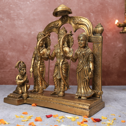 Brass Ram Darbar Idol On Same Base Size