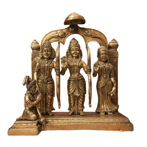 Brass Ram Darbar Idol On Same Base Size