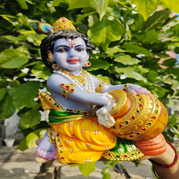 Marble Lord Krishna - Baal Gopal With Butter