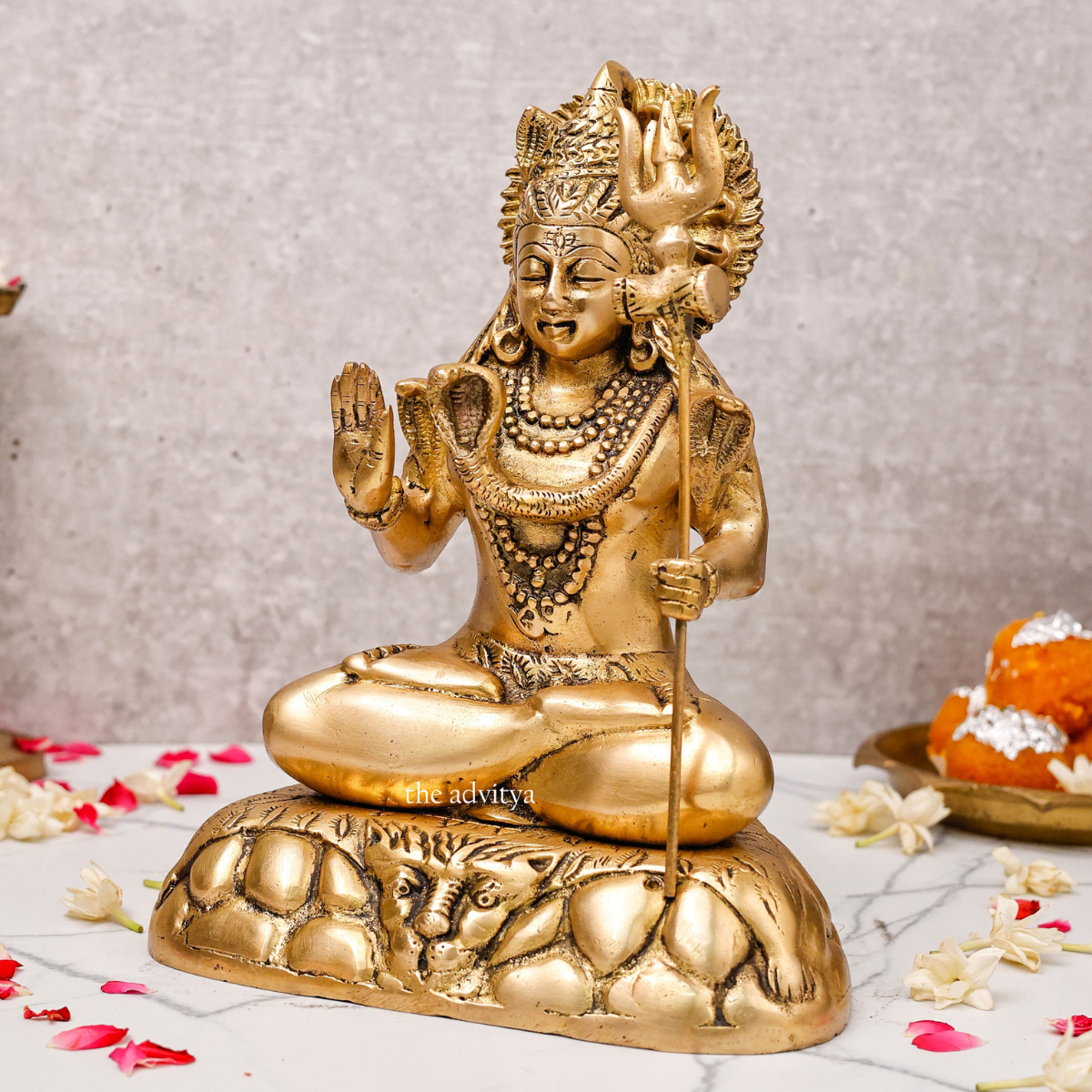 Shiva Idol shown from left side angle