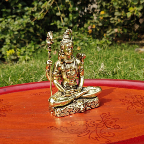 Brass Superfine Shiva Sitting Idol