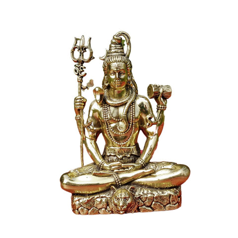 Brass Superfine Shiva Sitting Idol