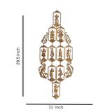 Brass Vishnu Dashavatara Wall Hanging/Ten Avatars of Lord Vishnu