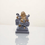 Set of 4 Resin Laughing Buddha Idols – Feng Shui Lucky Charm Figurines for Home & Office Decor, Wealth, Happiness & Prosperity Showpieces