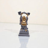 Set of 4 Resin Laughing Buddha Idols – Feng Shui Lucky Charm Figurines for Home & Office Decor, Wealth, Happiness & Prosperity Showpieces