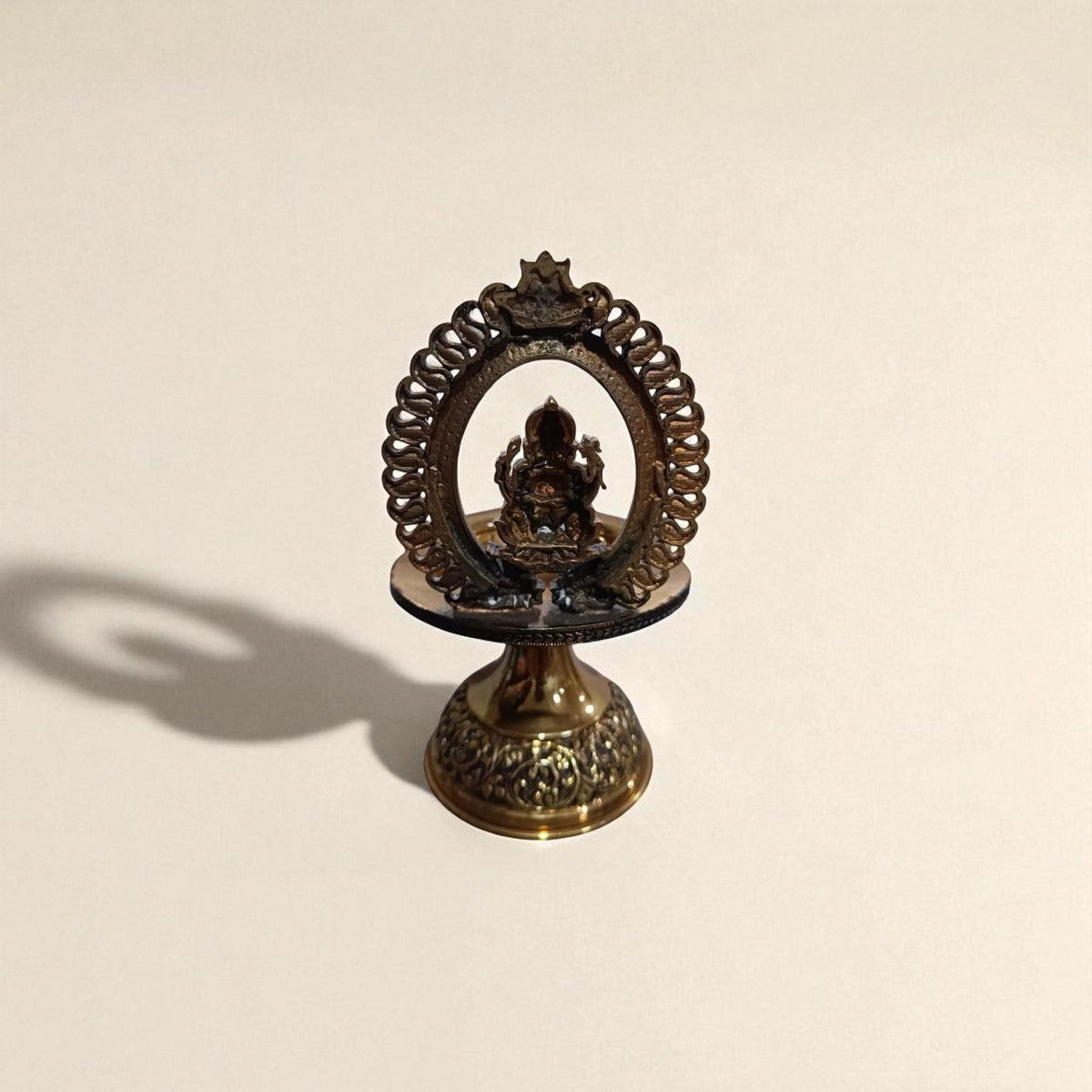 Traditional Superfine Brass Ganesh Deepam| Pooja Oil Lamp for Home & Temple Décor (7.2 Inches )