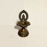 Traditional Superfine Brass Ganesh Deepam| Pooja Oil Lamp for Home & Temple Décor (7.2 Inches )