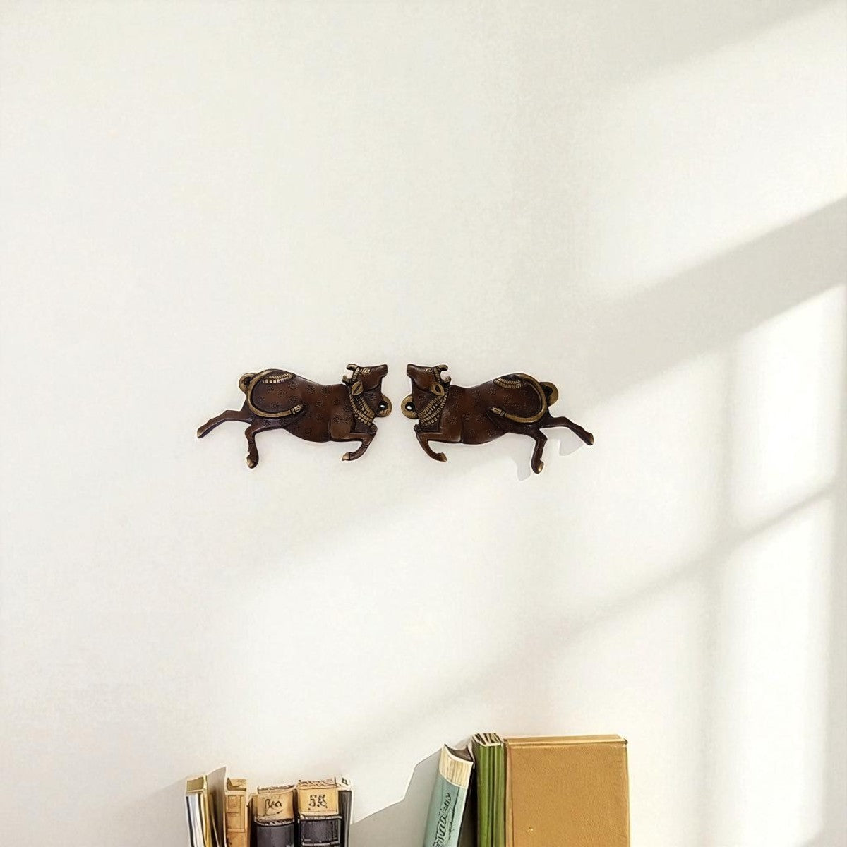 Traditional Brass Cow Wall Hanging – Home Decor Art Piece ( 4.5 Inch )