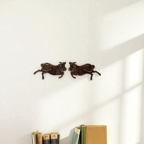 Traditional Brass Cow Wall Hanging – Home Décor Art Piece ( 4 Inch )