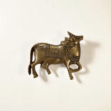 Brass Cow Wall Hanging |Traditional Indian Ethnic Home Decor Showpiece ( 3.7 Inch )