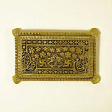 Brass Swastik/Kalash Chowki for Pooja (Large)