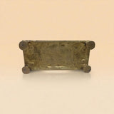 Brass Floral Chowki for God Statues