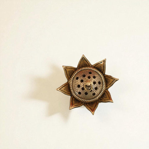 Brass Lotus Loban/Dhoop Dani