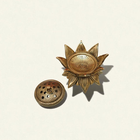 Brass Lotus Loban/Dhoop Dani