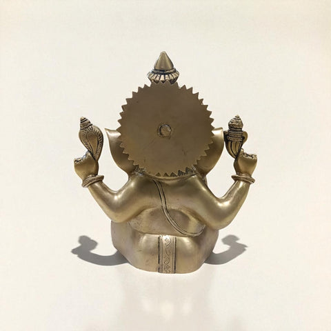 Brass Ganesha Blessing Statue for Mandir