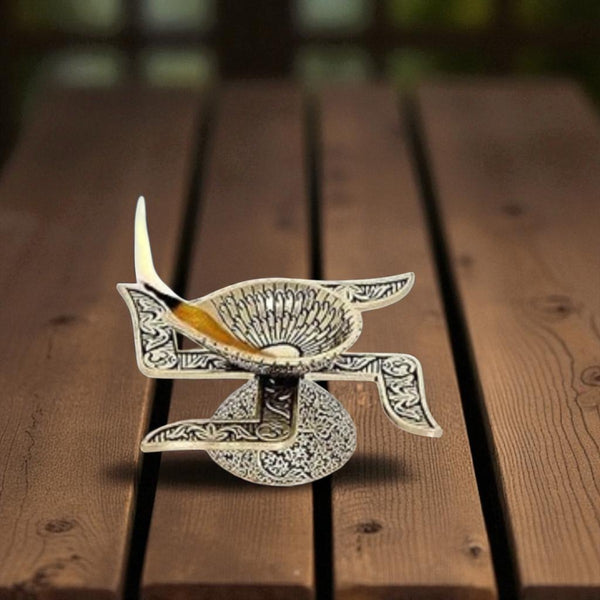 Brass Swastik Light weight Diya
