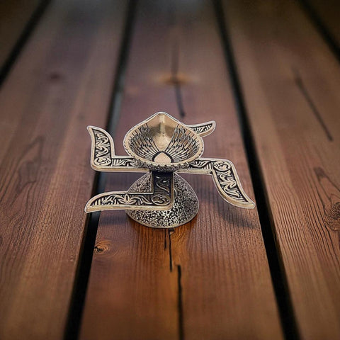 Brass Swastik Light weight Diya