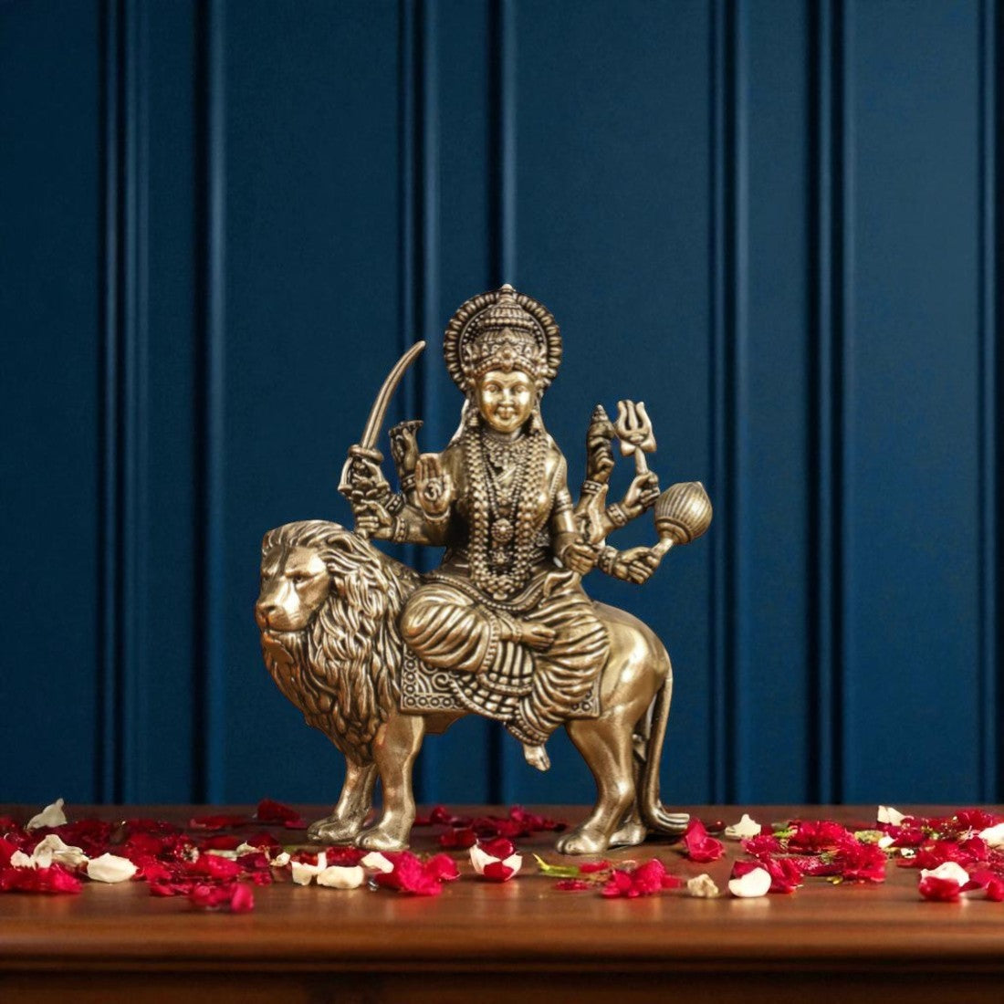 Superfine Brass Maa Durga Statue ( Medium )