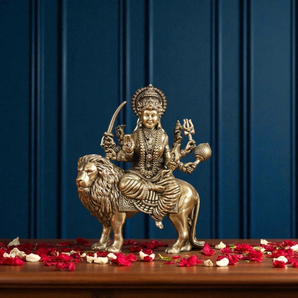 Superfine Brass Maa Durga Statue ( Medium )